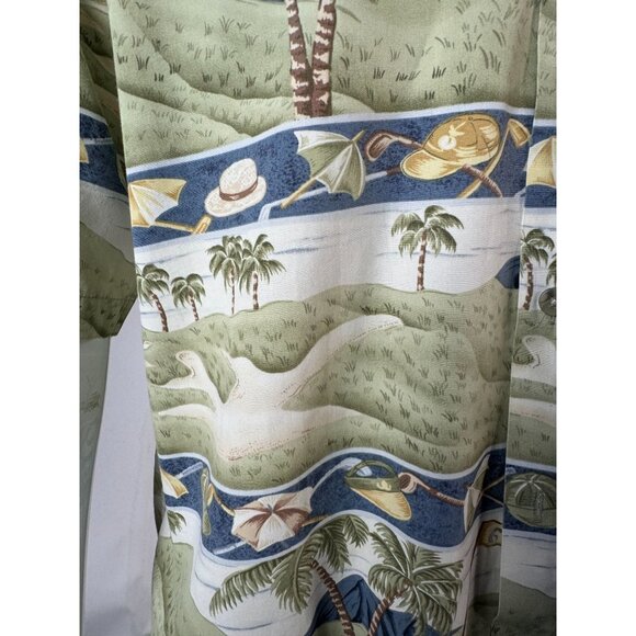 Pierre Cardin Vintage Hawaiian Golf Shirt M Cotton - Picture 10 of 16